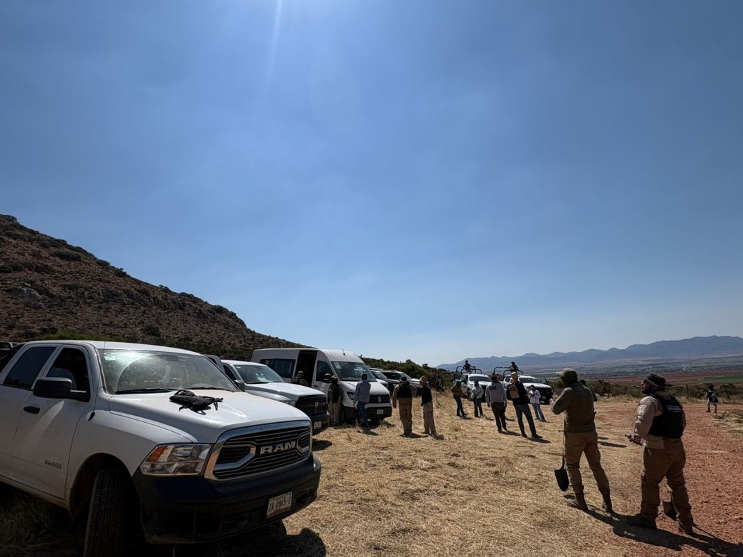 En las labores de búsqueda se contó con la participación de elementos de la Secretaría de Seguridad Pública, Guardia Nacional y Ejército Mexicano. Foto: Cortesía.