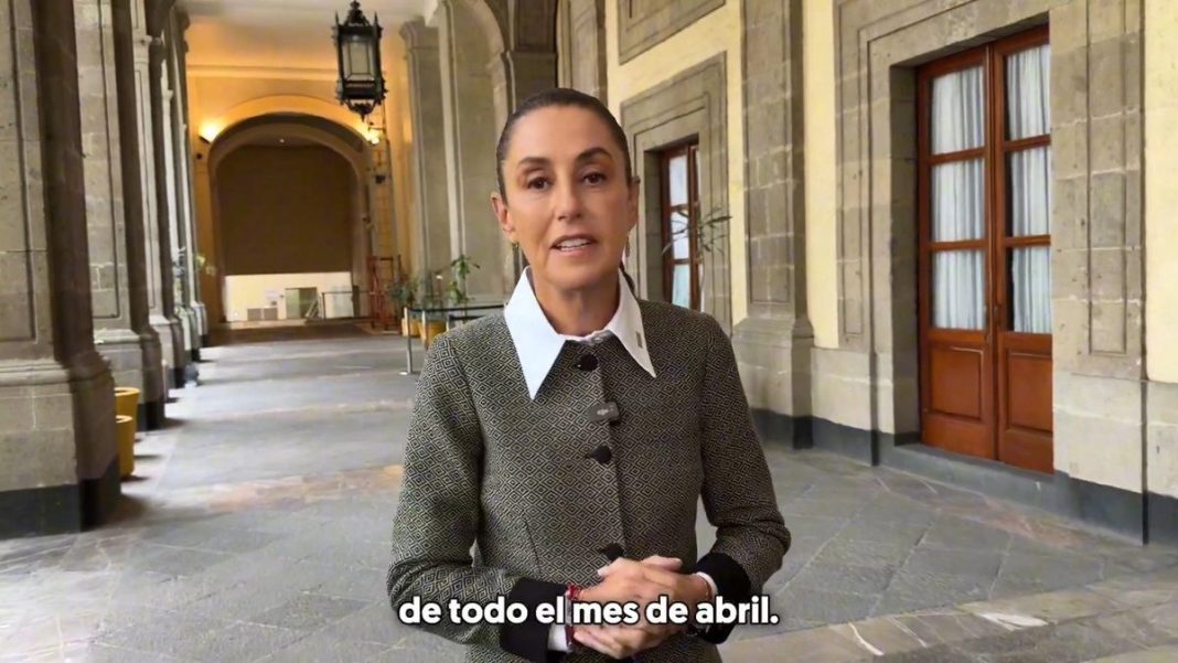 Captura de pantalla del video que difundió la presidenta Claudia sheinbaum en sus redes sociales