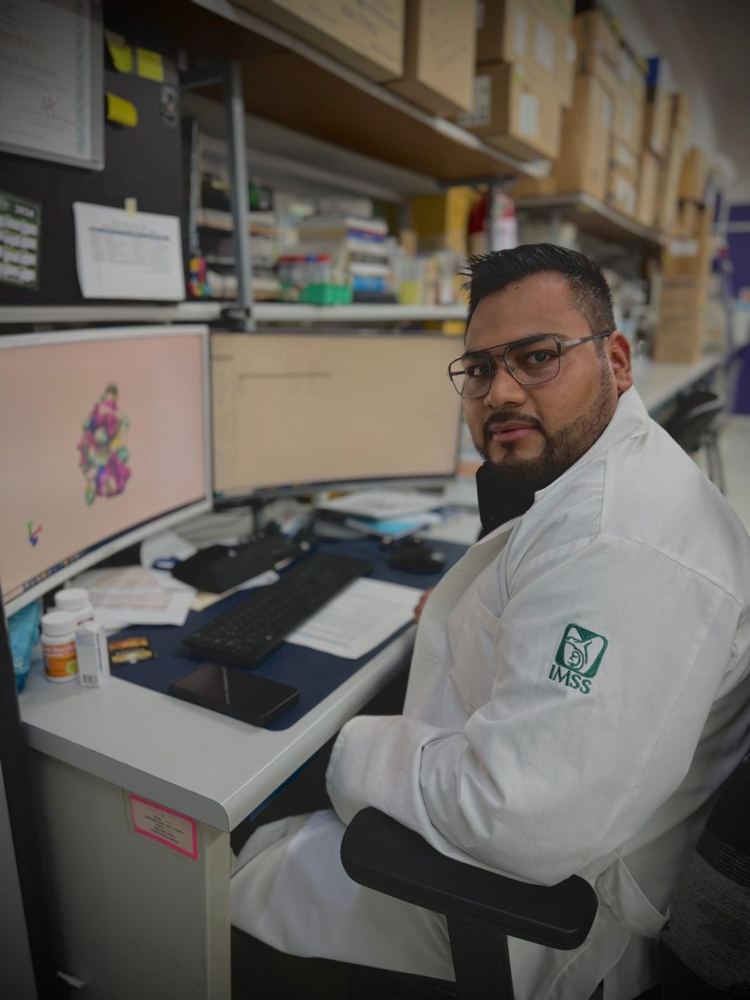 El doctor en ciencias, Luis Adrián De Jesús González, especialista en virología. Foto Cortesía.