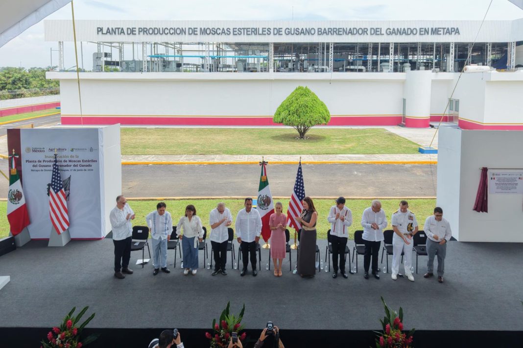 Claudia Sheinbaum dijo que la apertura de esta planta envía un mensaje de que la cooperación promueve la prosperidad. Foto: Cortesía.