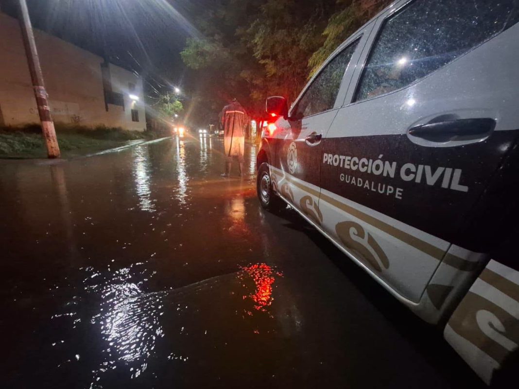 Protección Civil de Guadalupe indicó que mantiene el monitoreo permanente en distintos puntos del municipio. Foto: Cortesía.