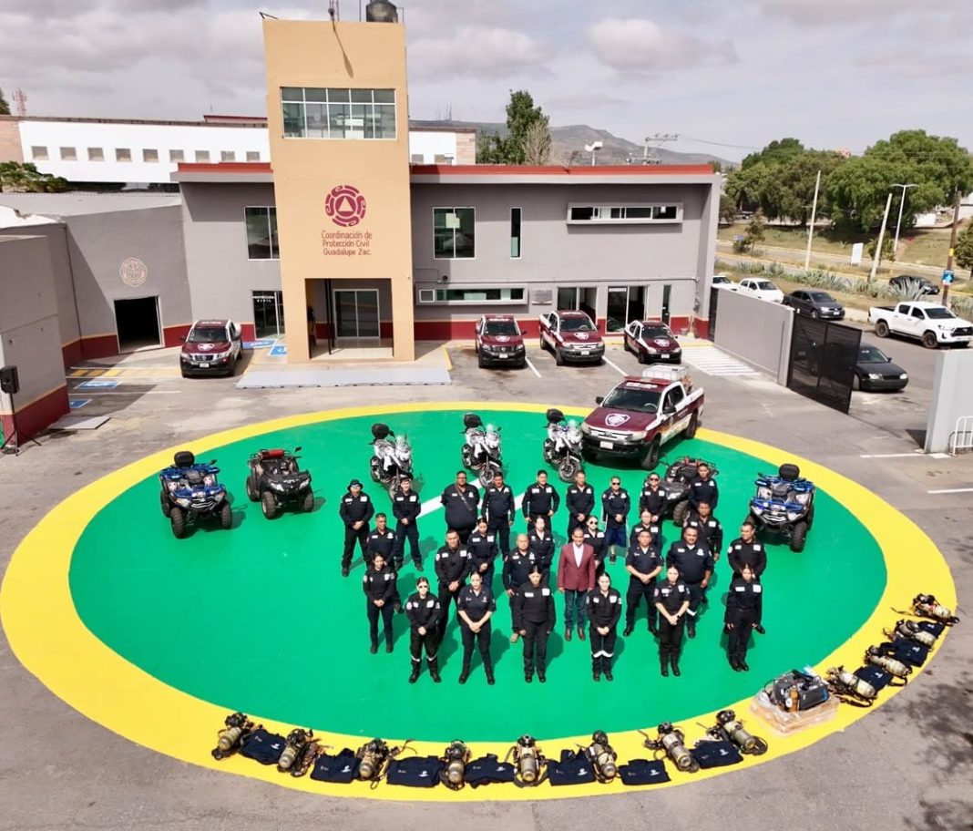“El cuerpo de bomberos y Protección Civil de Guadalupe es hoy por hoy uno de los más equipados”, aseguró el alcalde. Foto: Ayuntamiento de Guadalupe